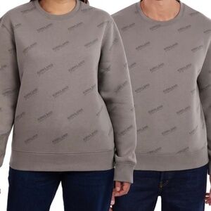 Kirkland Signature Unisex Logo Crewneck in Gray - NWT